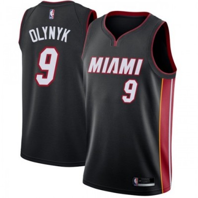 Nike Miami Heat #9 Kelly Olynyk Black Youth NBA Swingman Icon Edition Jersey